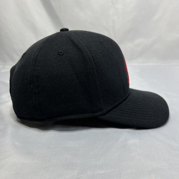 Nike Jordan Black Snapback Baseball Hat Youth Boys Red Jumpman Logo Cap - Picture 4 of 8